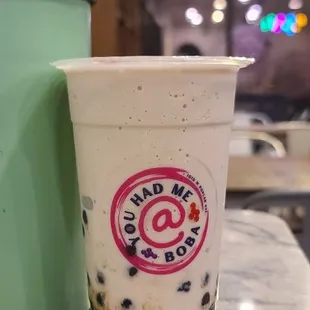 Caramel Frappe with Coffee Jelly and Tapioca