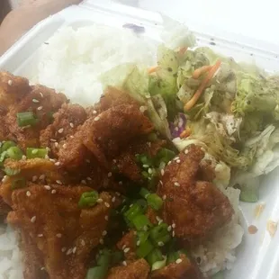 Regular garlic chicken plate