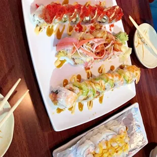 sashimi, sushi and sashimi, food, sushi