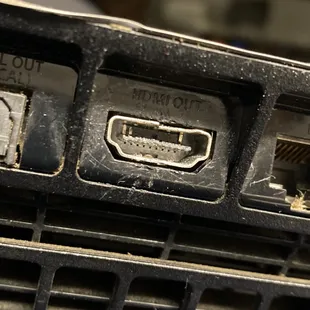 PS4 HDMI replacement. It seen better days!