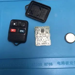 Water damaged car remote brought back to life!