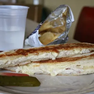 chicken and cheese panini