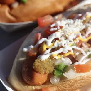 The best vegan Sonoran dogs!