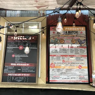 Truck menu