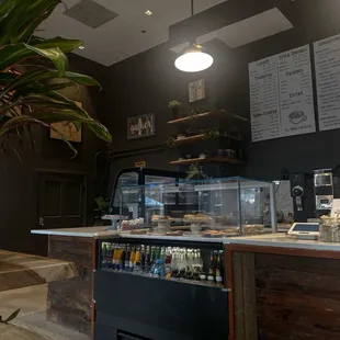 the interior of a coffee shop