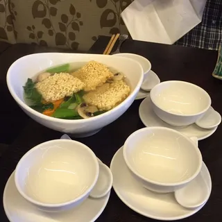 Sizzling rice soup