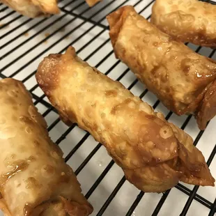 Hand rolled wrappers - yum!