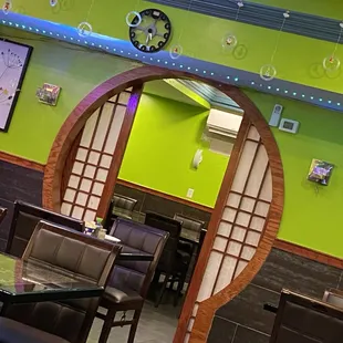 the interior of a restaurant