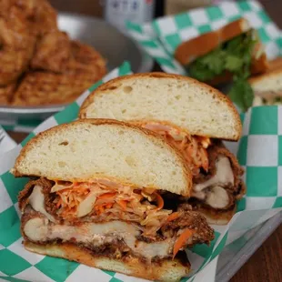 Spicy Fried Chicken Sammy