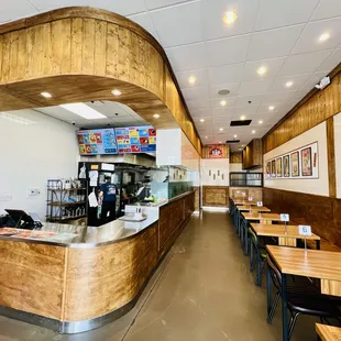 sushi and sashimi, interior