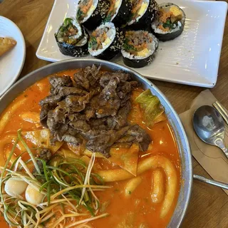 Tteokbokki & Kimbap Set B