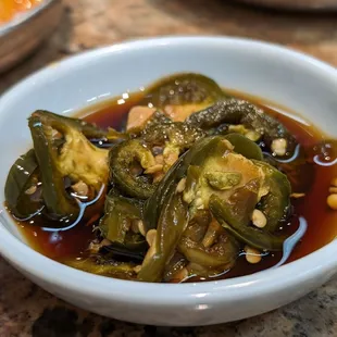 a bowl of soup with vegetables
