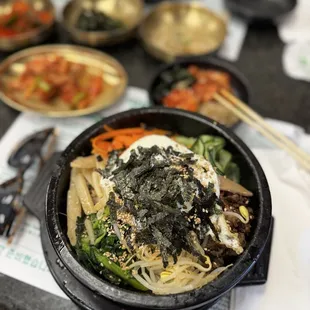 Hot stone bibimbap