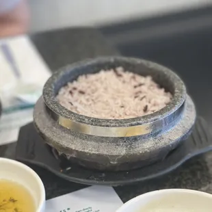 Purple grains rice.