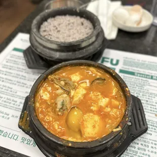 Oyster Tofu Soup (Soondubu)