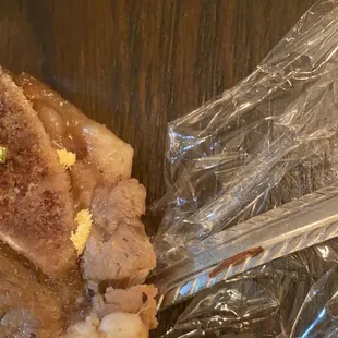 Fly eggs on short ribs