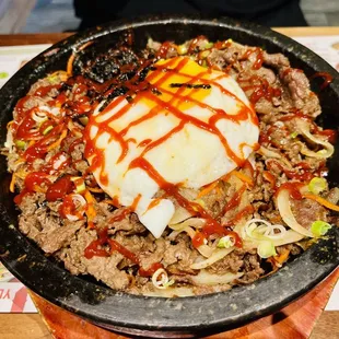R3.Rice with Bulgogi In Hot Stone Pot