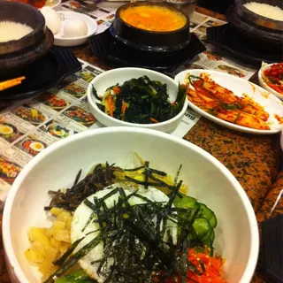 C6. Rice with Assorted Vegetables, Beef & Tofu Combo