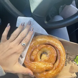 Cinnamon Roll Donut