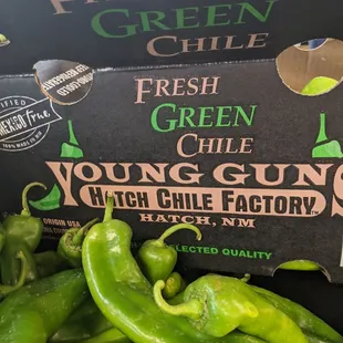 Look for this box when buying hatch chilis