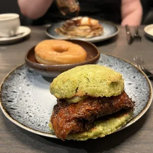 Chicken sandwich--not really spicy! IG: @betterwithju