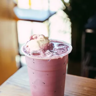 Tarot Taro Ice Cream Latte