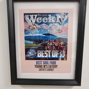 Best of 2022 Soul Food! Critic's Choice Award.