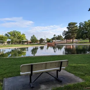 Overlooking at the pond.