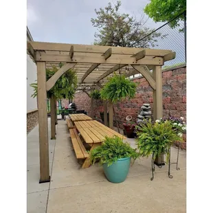 Our outdoor classroom area is a great way for our kids to learn in different environments beyond the classroom!