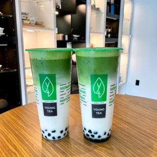 Matcha Latte with boba