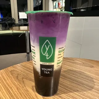 M8. Rose Green Milk Tea (16oz)