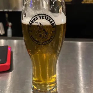 Enjoying a lager whose name I can&apos;t remember. #YoungVet find me @mobiletax757. First 5 get a free return.