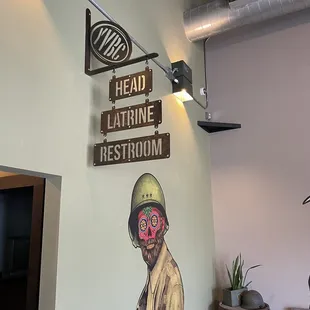 Restroom entrance
