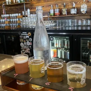 Flight of beers &amp; ciders