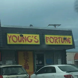 Over in the corner of a strip mall.