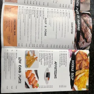 the menu