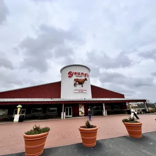 the outside of the building