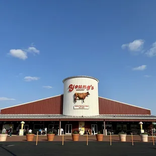 the outside of the building