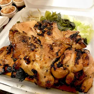 BBQ chicken plate