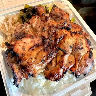 BBQ Chicken Plate.