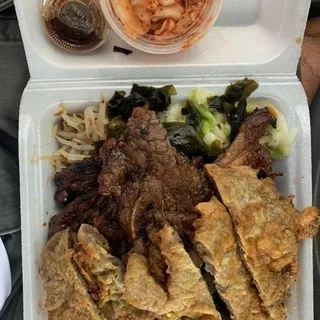 Kal Bee & Meat Jun Combo Plate