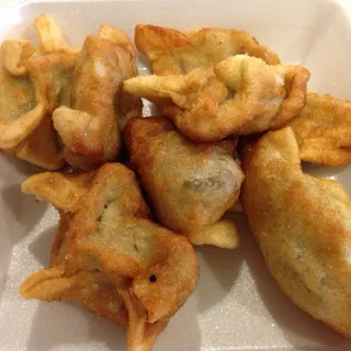 Chicken Katsu & Fried Man Doo Combo Plate