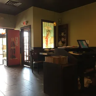 Drinks are from the cooler at left.