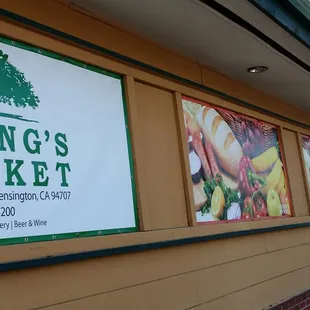 Mural of posters which made the storefront easy to find