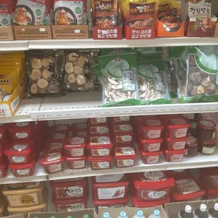 a variety of food items