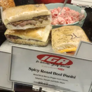 a variety of sandwiches