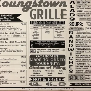 Paper menus due to COVID-19.  Great prices