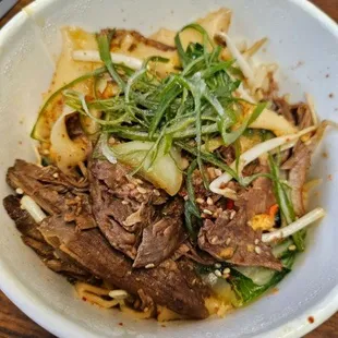 Beef Noodles - Beef super tasty.  Noodles a little soft, and sauce oily.