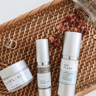 SunMed Beauty Skincare line won at the USA CBD Expo. Daytime Moisturizer, Collagen Cream, Night Serum