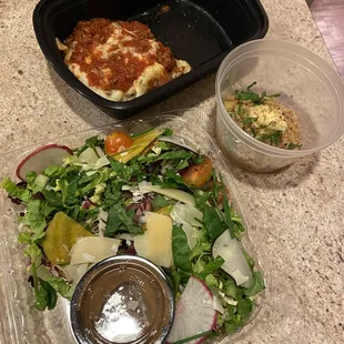 Inauguration Day Meal - Romaine and Radicchio Salad, My Dad's Lasagna, and Lady Apple Pie in Reverse